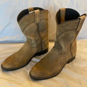 Smoky Mountain Boots Women's Tan Suede Western Cowboy Boots Size‎ 5.5